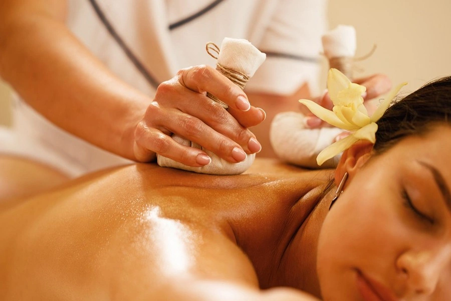 Relaxing spa massage therapy