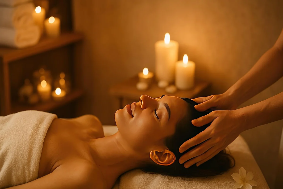 Relaxing spa room